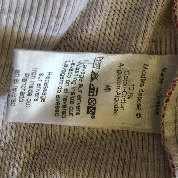 KENZO Burgundy + White Tie Front Cotton Tank M - Picture 5 of 5